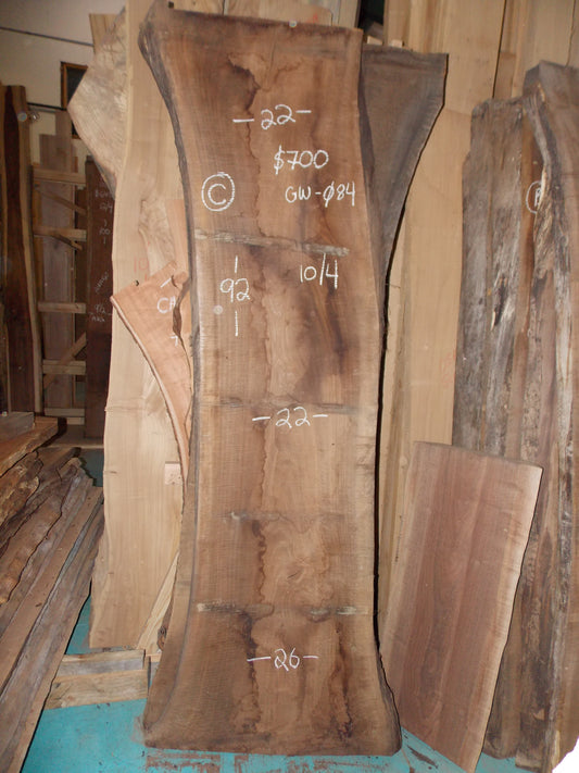 BLACK WALNUT SLAB GW- 084