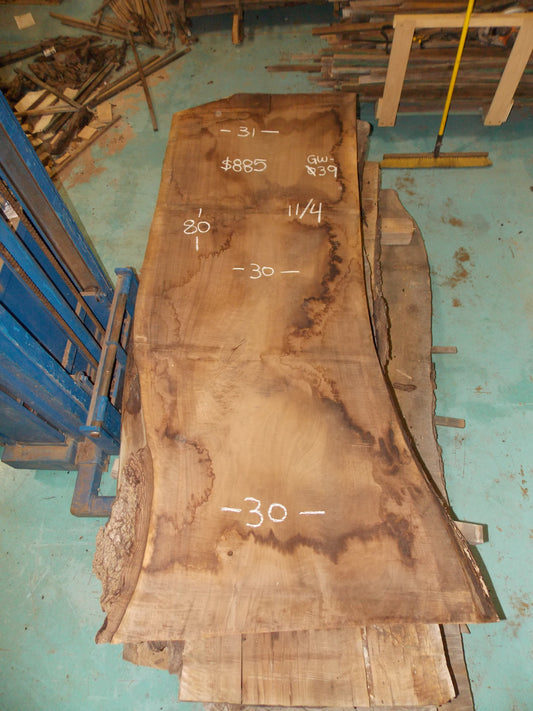 BLACK WALNUT SLAB GW- 039