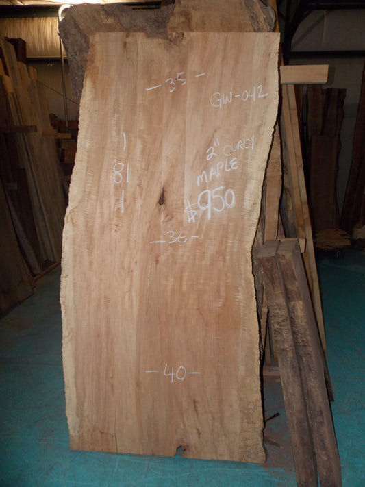 CURLY MAPLE SLAB GW-042