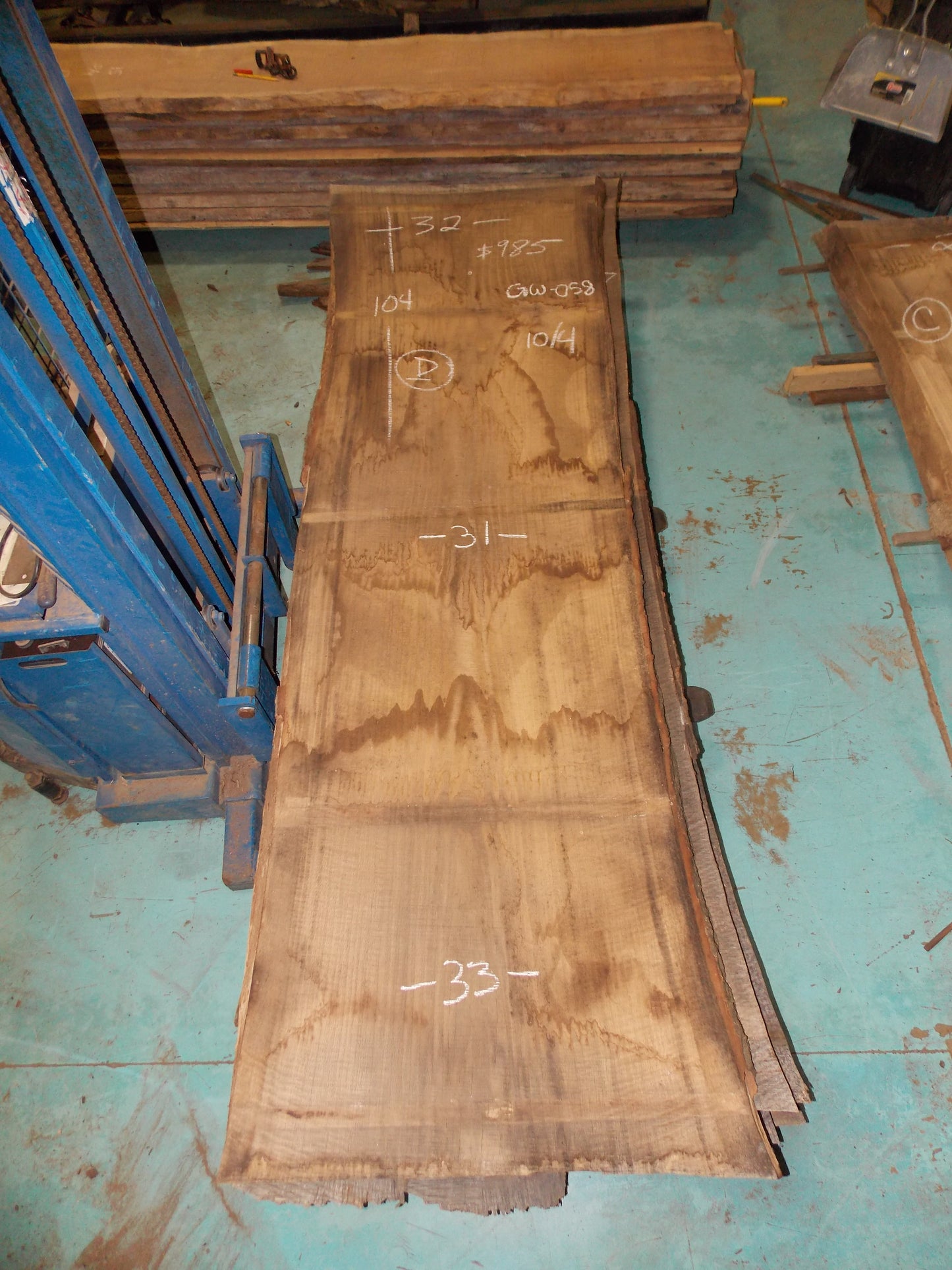 PIN OAK SLAB GW-058