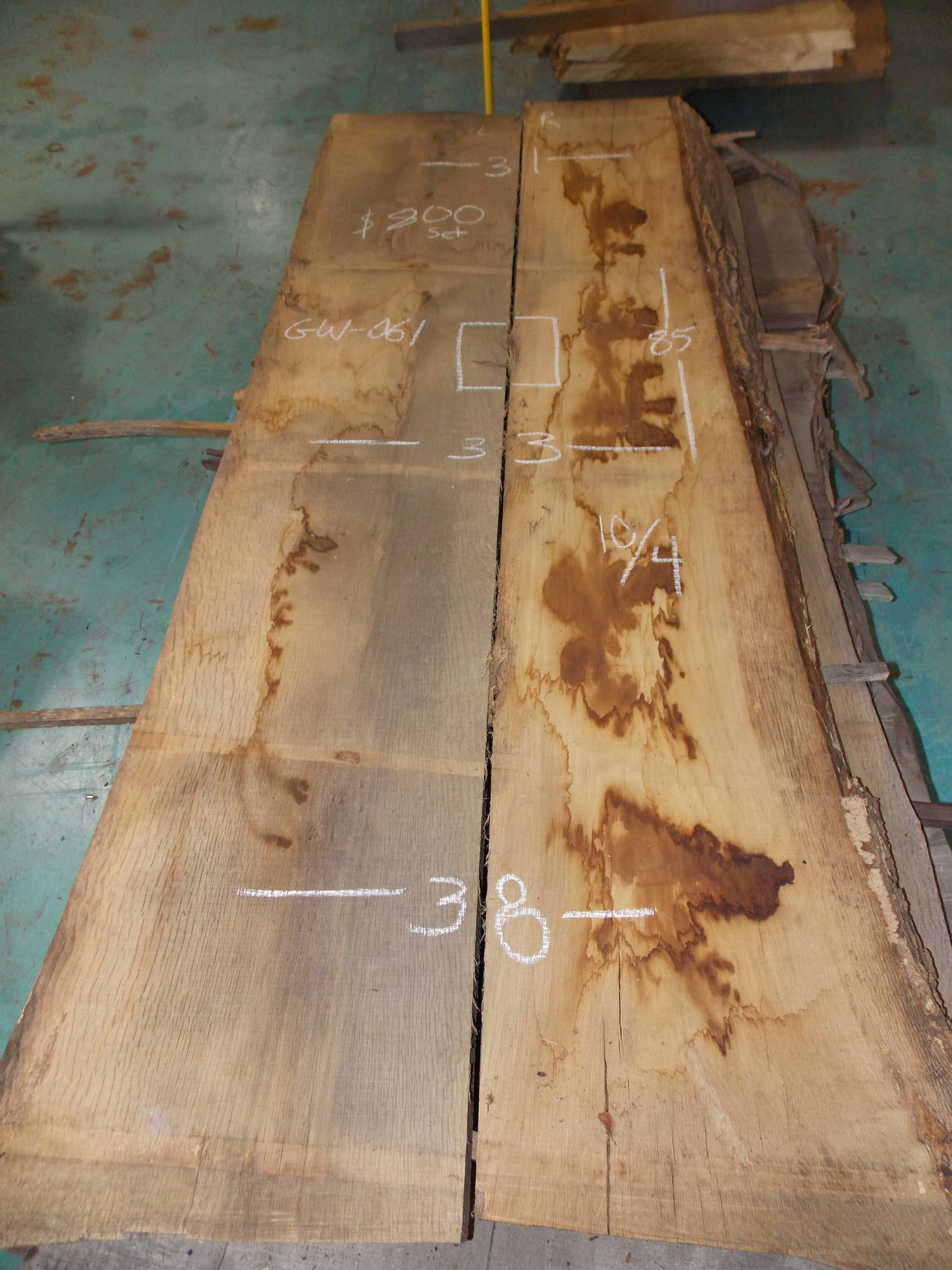 WHITE OAK BOOKMATCH SLABS GW-061