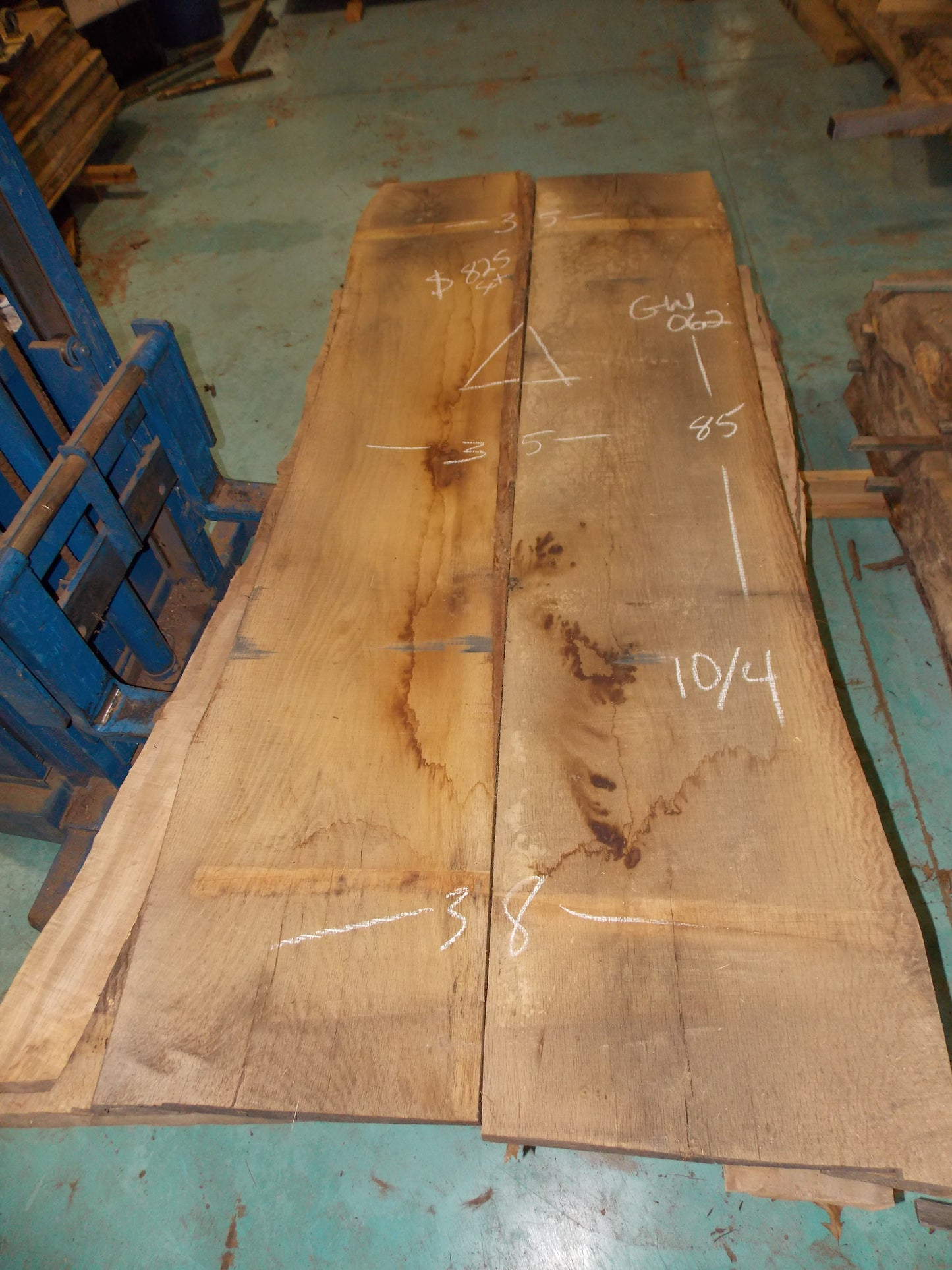 WHITE OAK BOOKMATCH SLAB GW-062